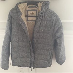 Hollister grey windbreaker